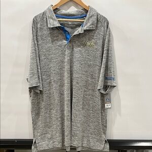 Colosseum Gray Polo with Blue and Gold Details
